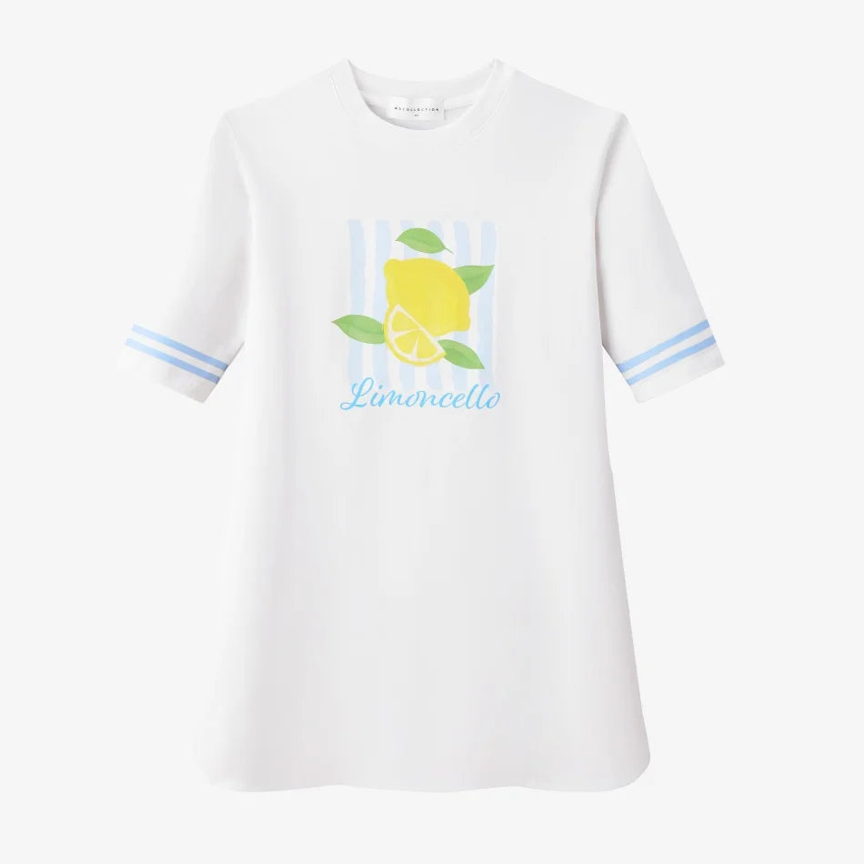AS SS26 Lemon Print Kids T-Shirt / Dress (Sibling Matching, Ages 4–6)