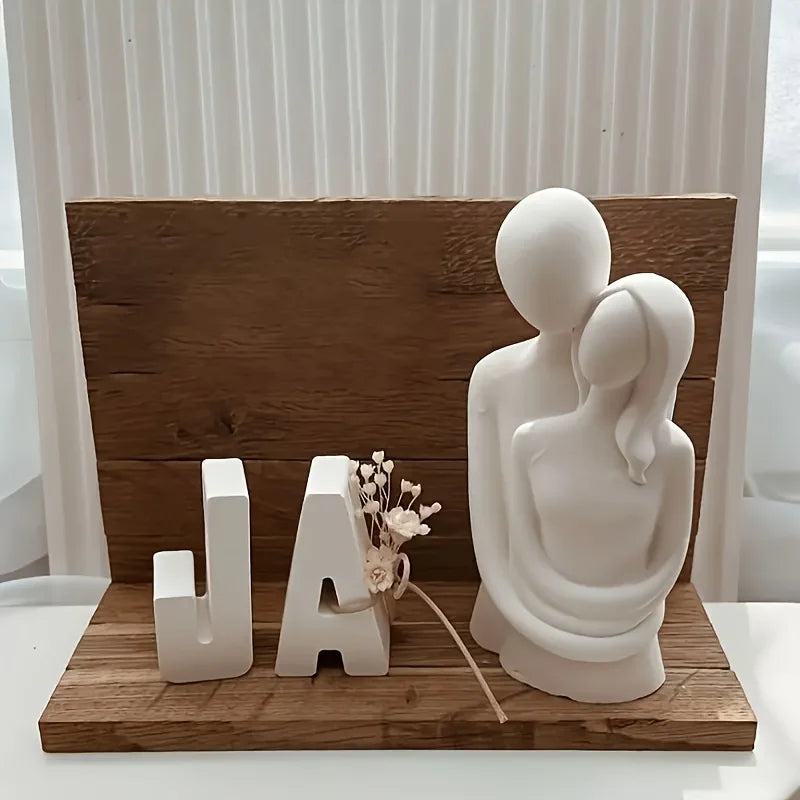 flexible silicone couple hug mold for creative diy crafting and decoration
