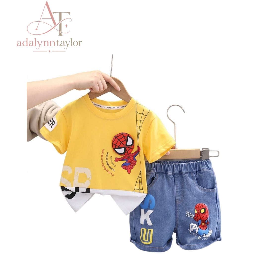 Adalynn Taylor 2026 Summer Baby Boys Spiderman one