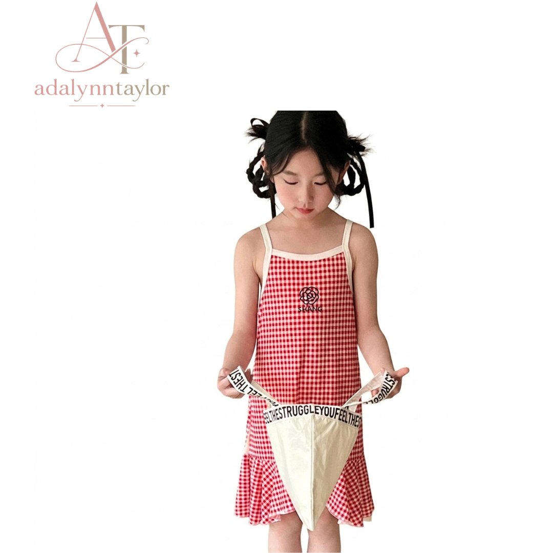Adalynn Taylor Girls Summer Cotton Halter Dress four