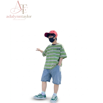Adalynn Taylor Twin Boy Summer Clothing two