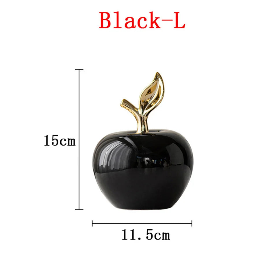 Classic European Style Ceramic Christmas Fruit Ornament – Funny Holiday Home Decor Figurine