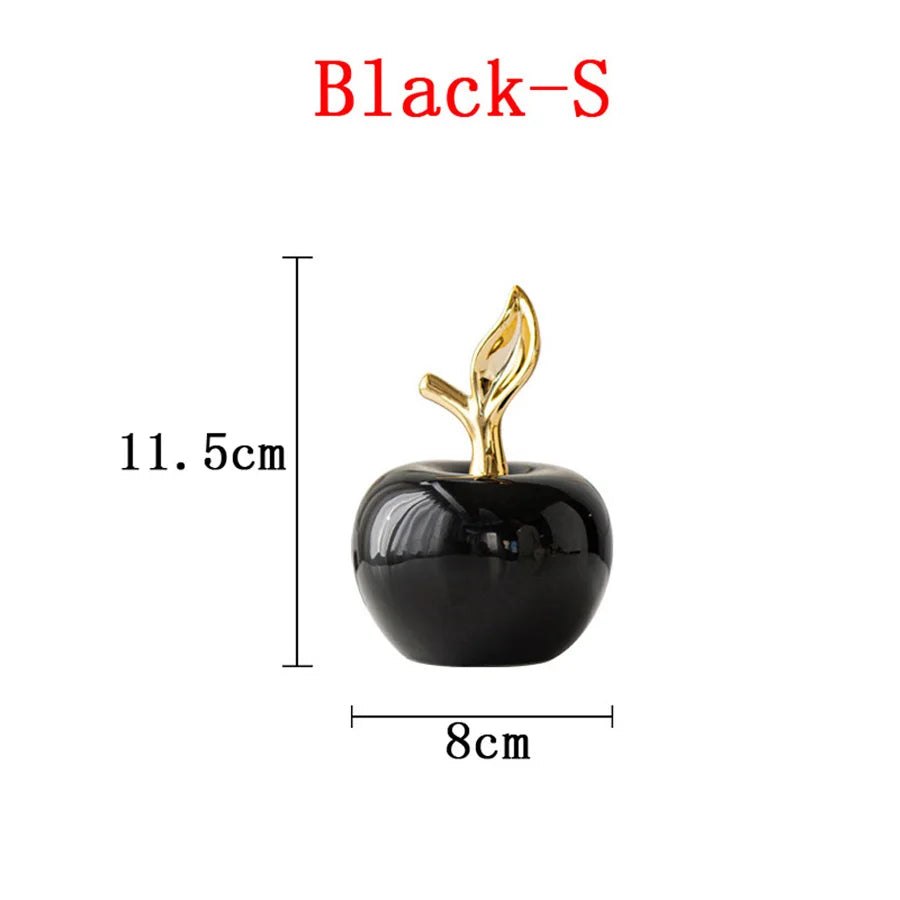 Classic European Style Ceramic Christmas Fruit Ornament – Funny Holiday Home Decor Figurine