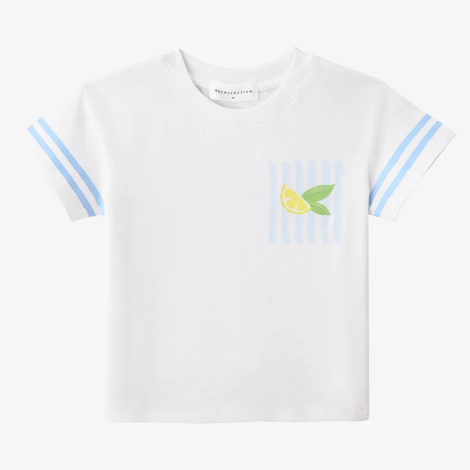 AS SS26 Lemon Print Kids T-Shirt / Dress (Sibling Matching, Ages 4–6)