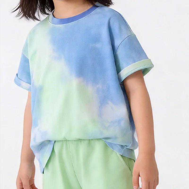 child casual loose fit cotton tee outdoor
