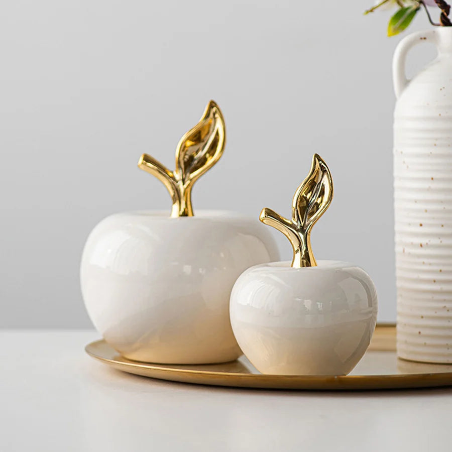 cute funny fruit christmas decor piece made from durable ceramic material