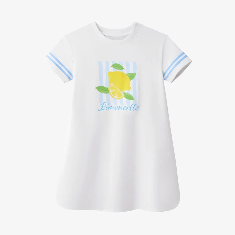 AS SS26 Lemon Print Kids T-Shirt / Dress (Sibling Matching, Ages 4–6)