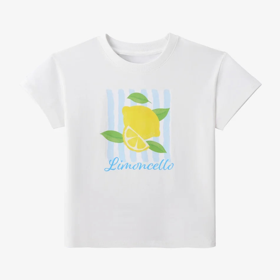 AS SS26 Lemon Print Kids T-Shirt / Dress (Sibling Matching, Ages 4–6)