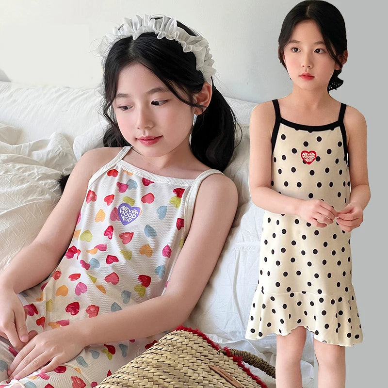 child wearing lightweight cotton dress close up
