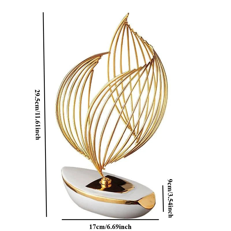 contemporary abstract sculpture for modern interior home decoration
