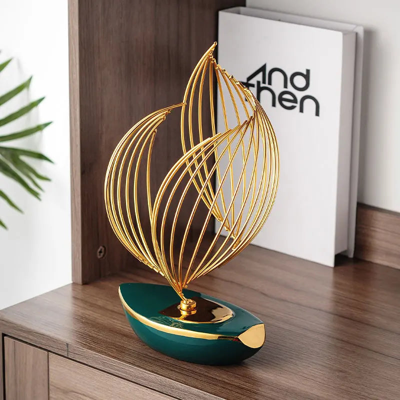 elegant minimalist figurine sculpture for modern home and office decor
