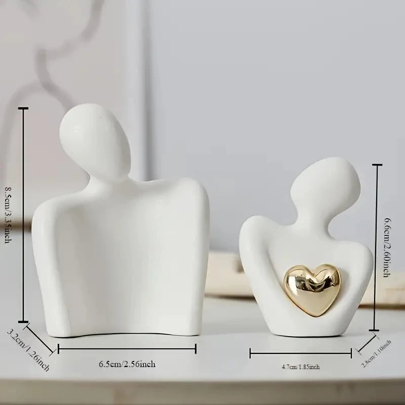 simple elegant love statue decor piece for romantic home interior design

