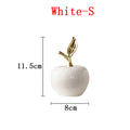 Classic European Style Ceramic Christmas Fruit Ornament – Funny Holiday Home Decor Figurine